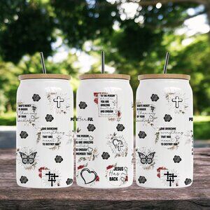 16 oz CAN TUMBLER WITH BAMBOO LID